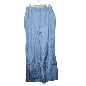 NWT Coldwater Creek light blue side snap roll athletic pants women's size medium